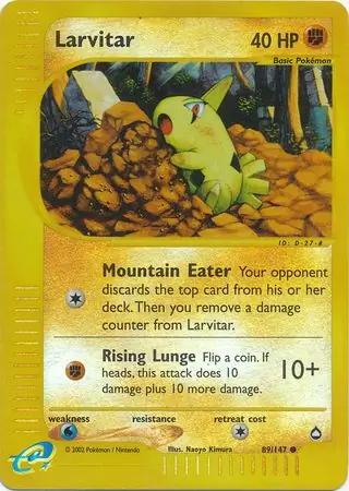 Larvitar Reverse Holo 89 Normal