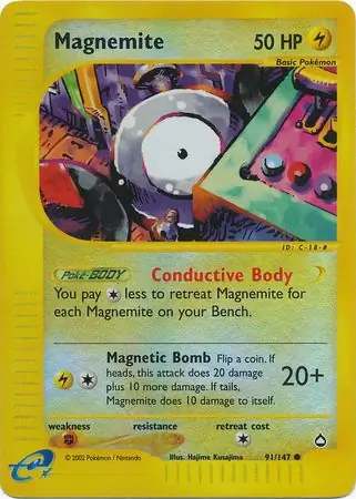 Magnemite Reverse Holo 91 Normal