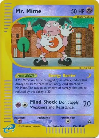 Mr. Mime Reverse Holo 95b