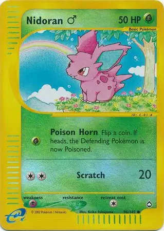 Nidoran M Reverse Holo 96 Normal