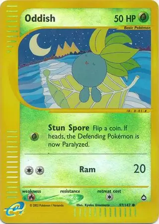 Oddish Reverse Holo 97 Normal