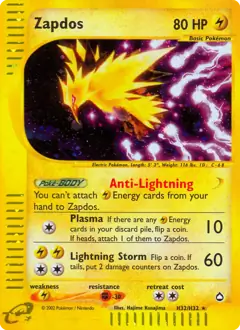 Zapdos Holo H32 Normal