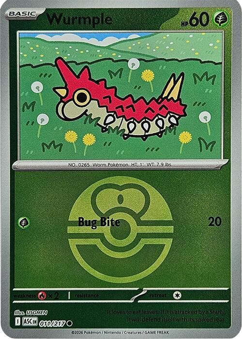 Wurmple Love Ball 011 Normal