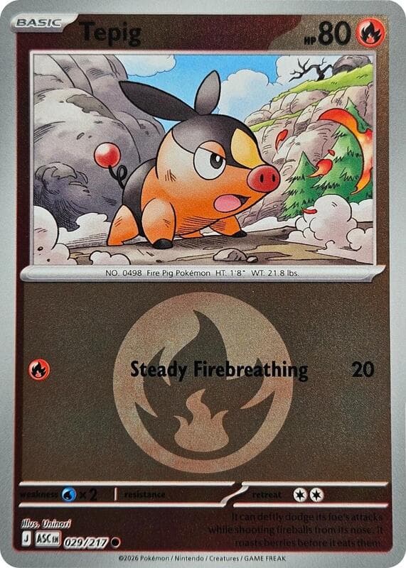 Tepig Energy Symbol Pattern 029 Normal