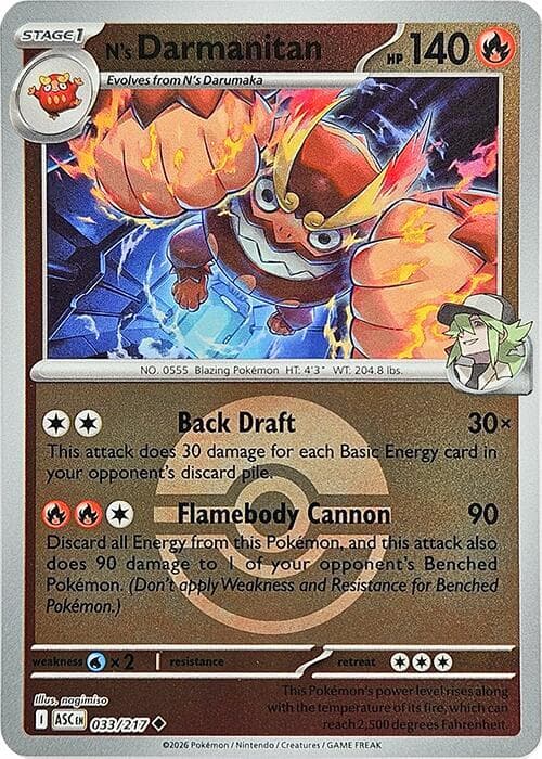 N's Darmanitan Poke Ball 033 Normal