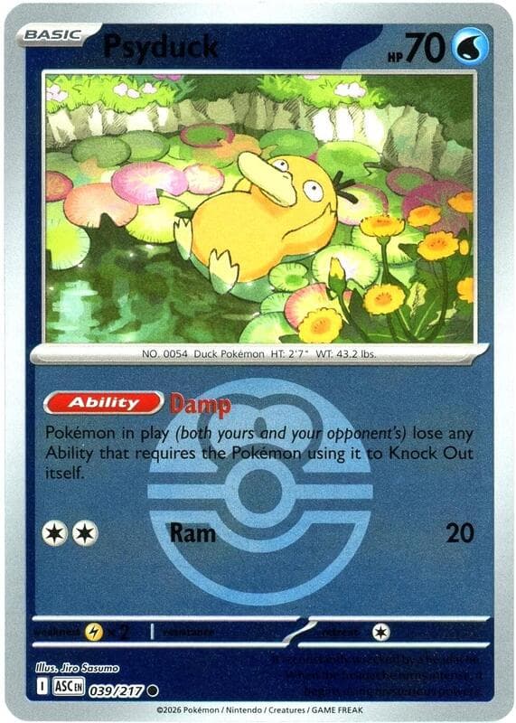 Psyduck Love Ball 039 Normal