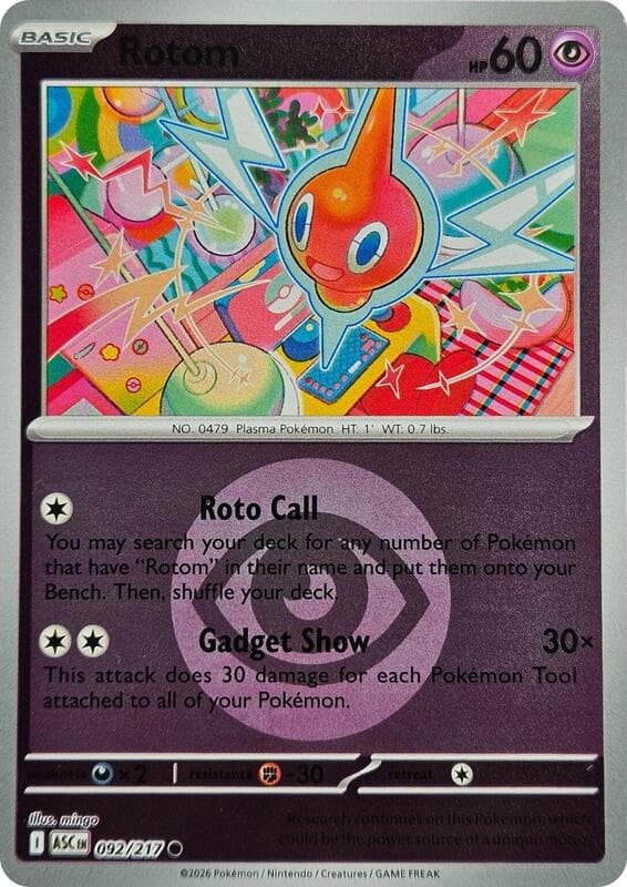 Rotom Energy Symbol Pattern 092 Normal