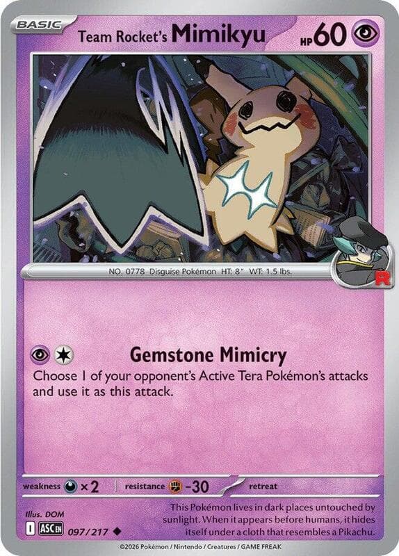 Team Rocket's Mimikyu 097 Normal