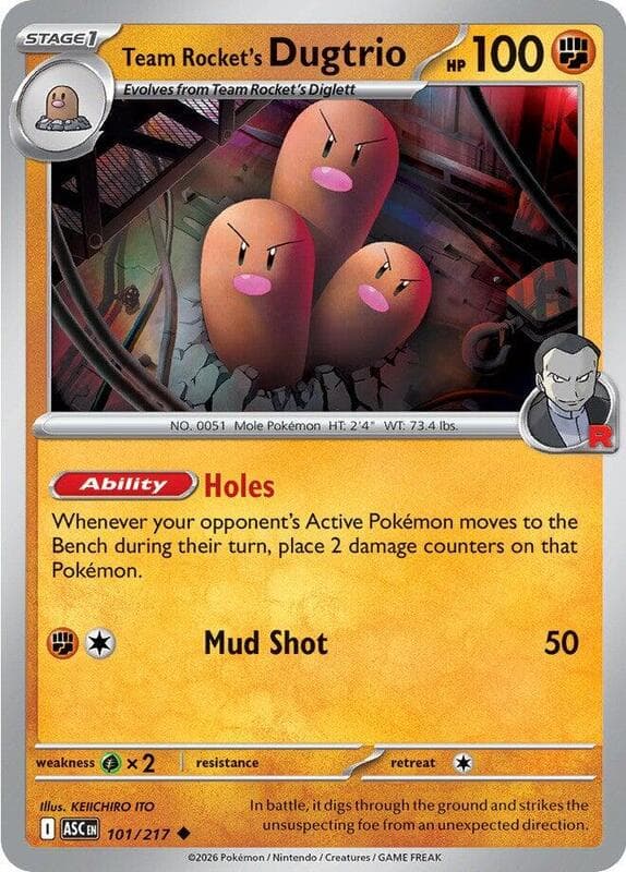 Team Rocket's Dugtrio 101 Normal