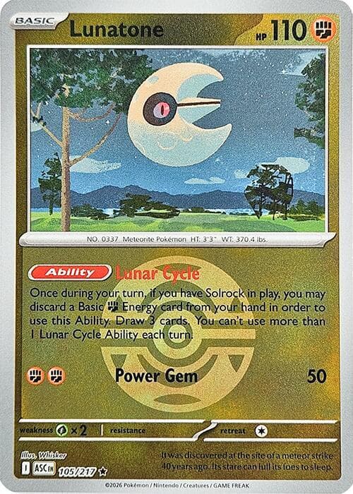 Lunatone Dusk Ball 105 Normal