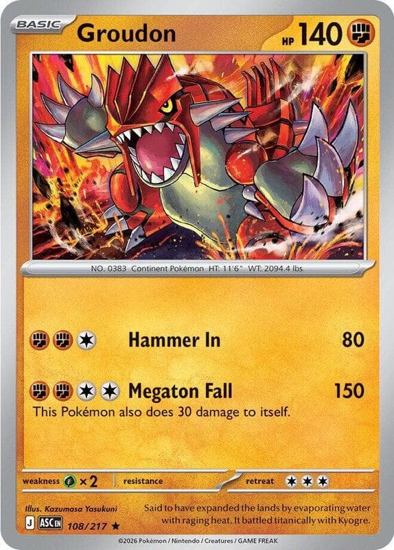 Groudon 108 Normal