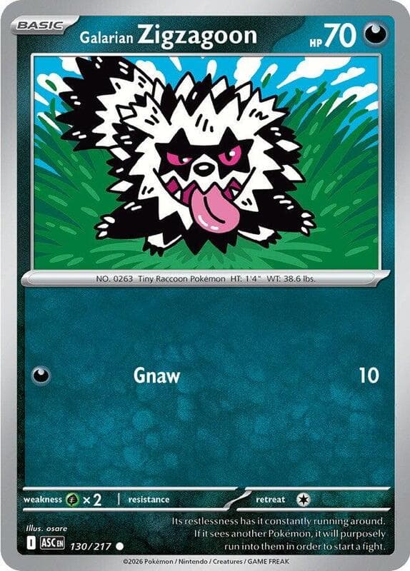 Galarian Zigzagoon 130 Normal