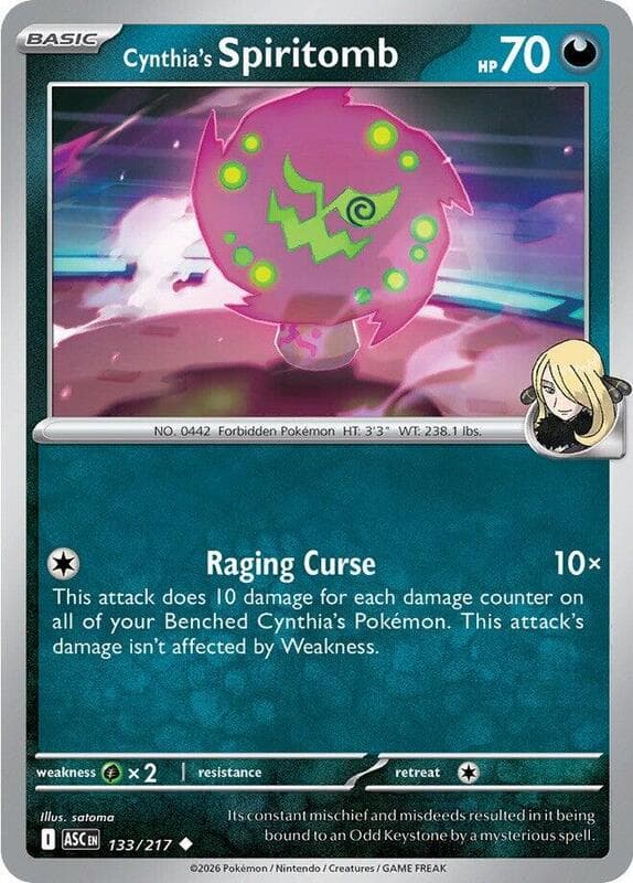 Cynthia's Spiritomb 133 Normal