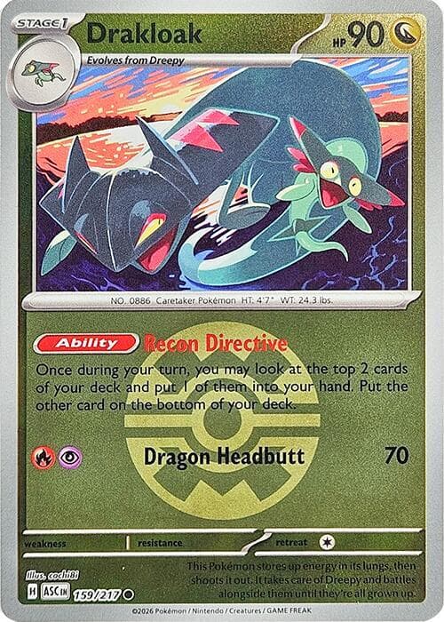 Drakloak Quick Ball 159 Normal