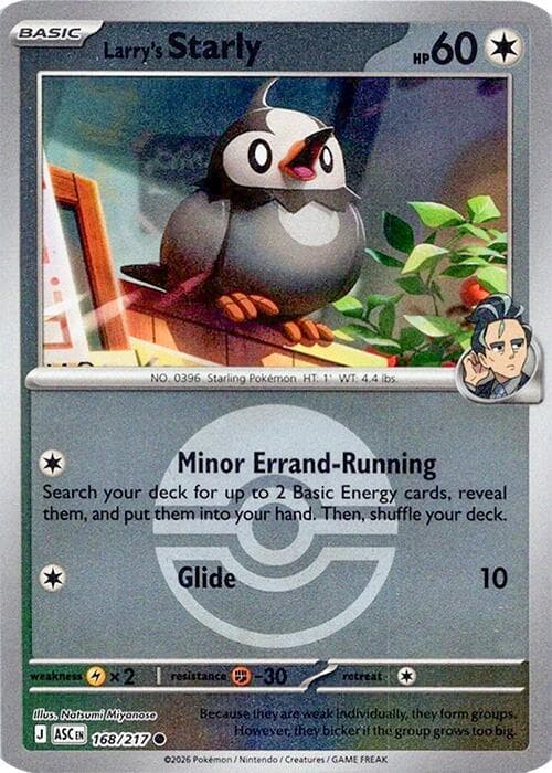 Larry's Starly Poke Ball 168 Normal