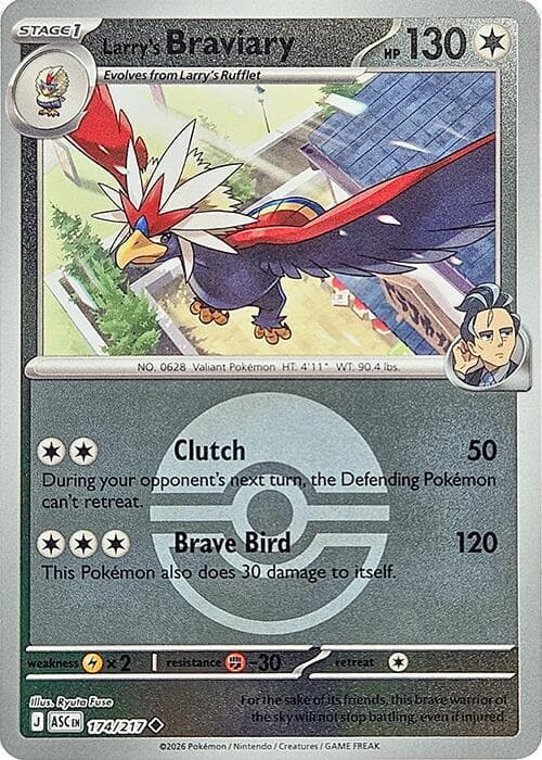 Larry's Braviary Poke Ball 174 Normal