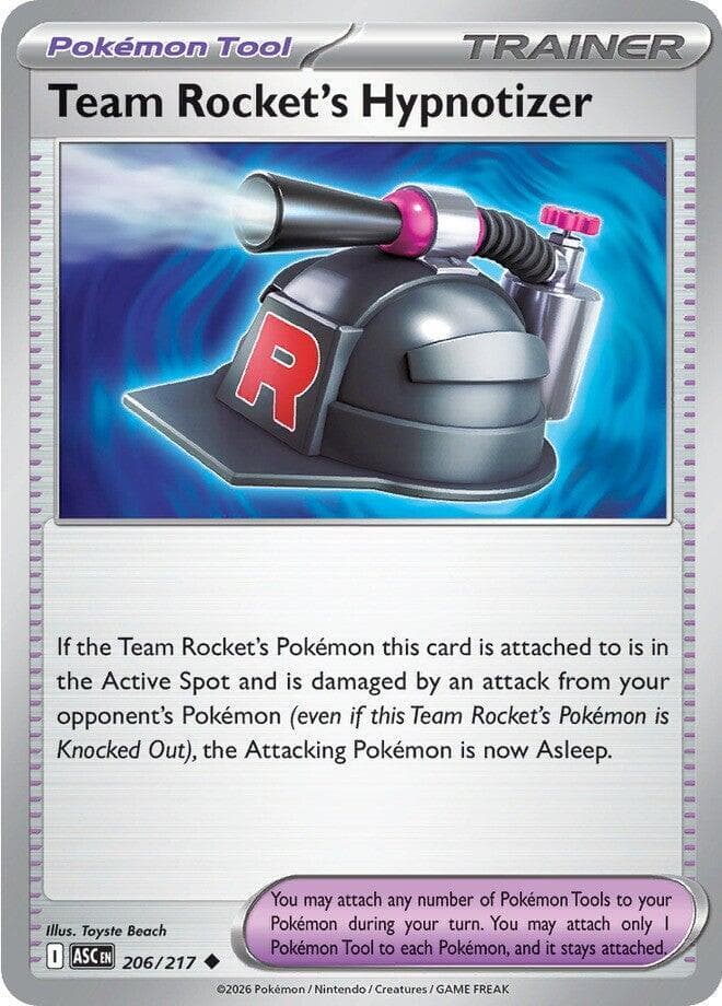 Team Rockets Hypnotizer 206 Reverse holo