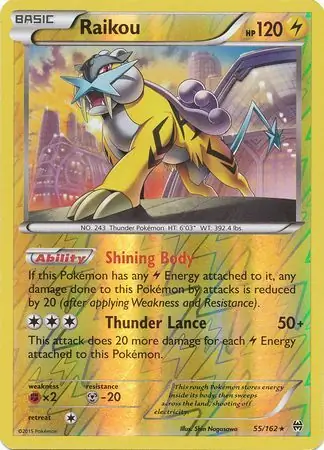 Raikou Reverse Holo 55