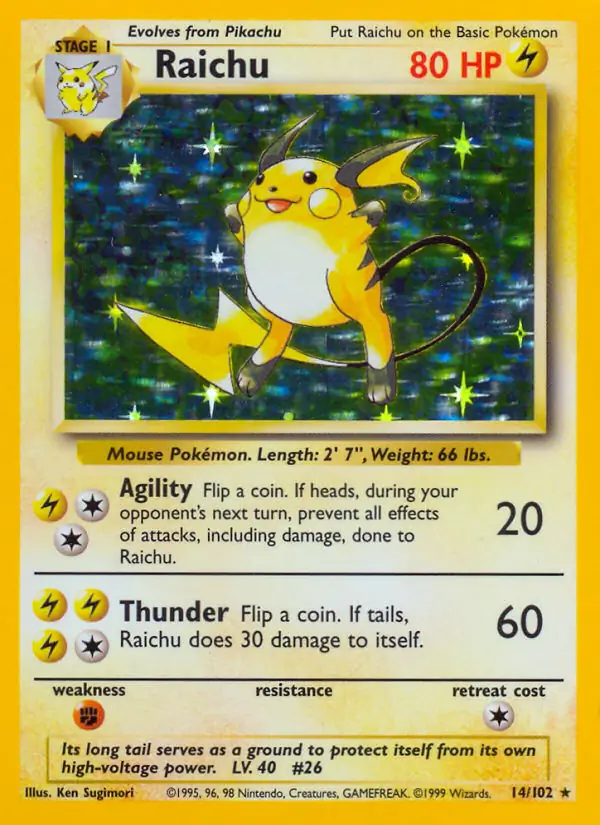 Raichu Holo 14 Normal
