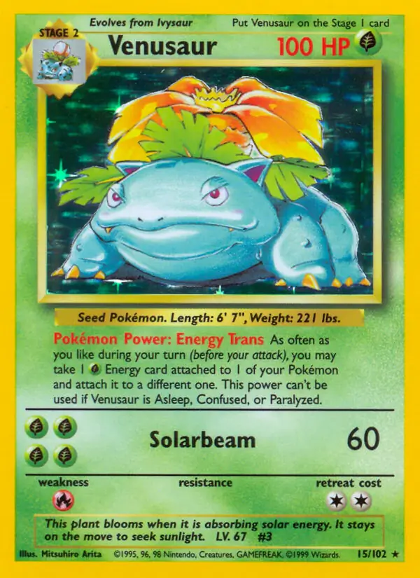 Venusaur Holo 15