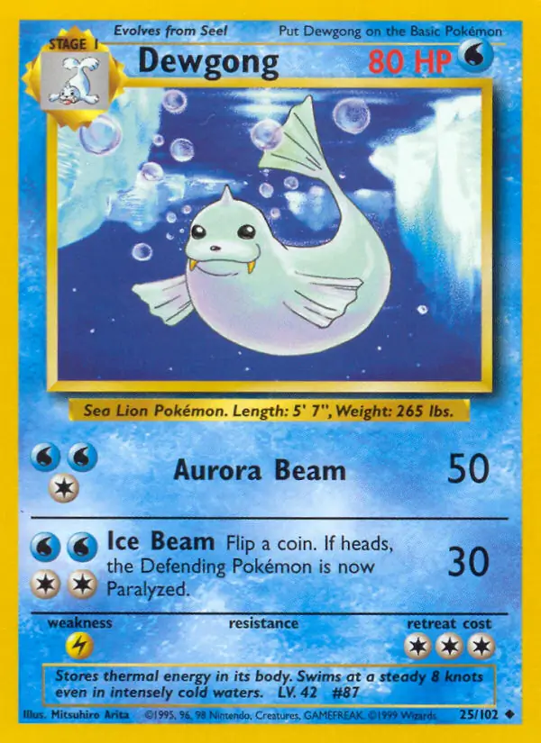 Dewgong 25 Normal