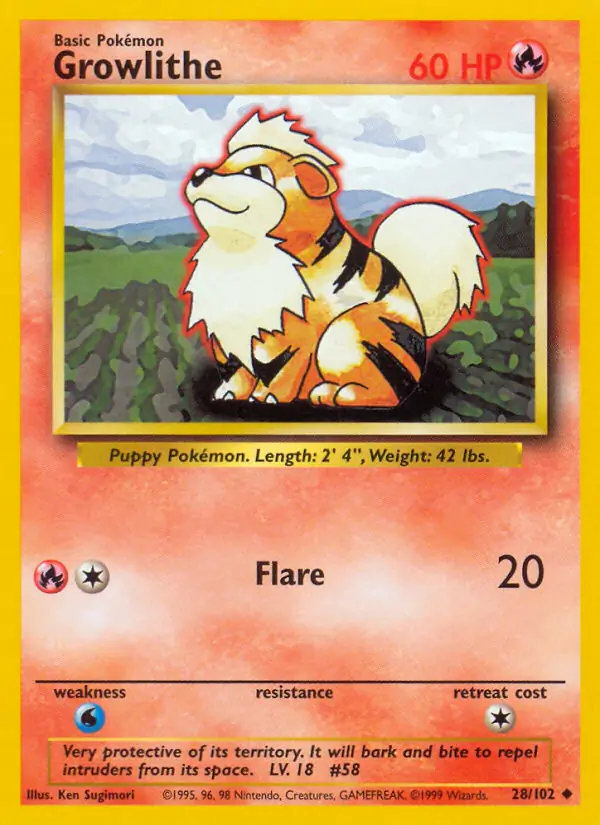 Growlithe 28 Normal