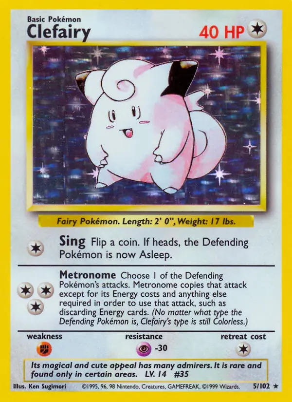 Clefairy Holo 5 Normal
