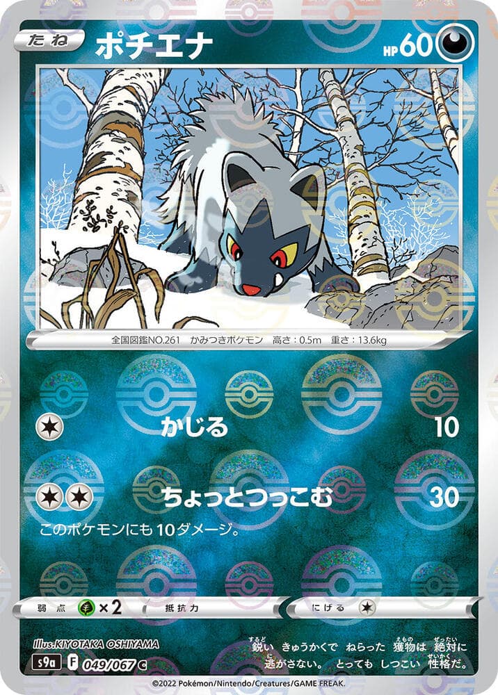 Poochyena Poke Ball Pattern 49 Holo