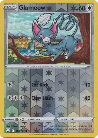 Glameow Reverse Holo 115