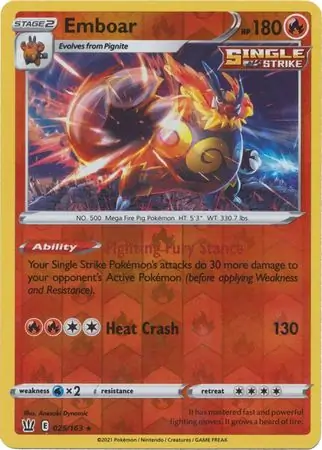 Emboar Reverse Holo 025