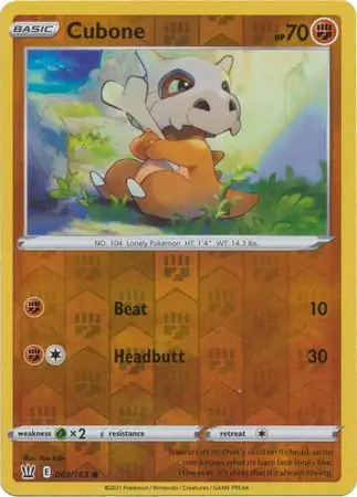 Cubone Reverse Holo 069