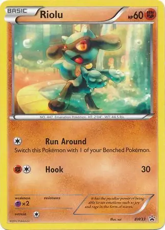 Riolu Comos Holo BW33 Normal