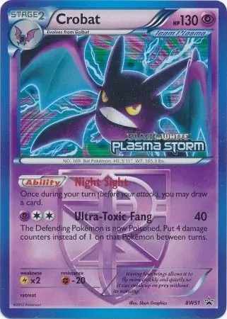 Crobat Staff Prerelease BW51 Normal
