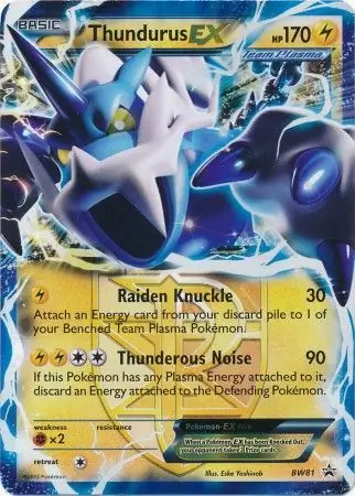 Thundurus EX BW81 Normal