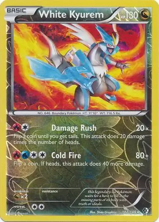 White Kyurem Reverse Holo 102 Normal