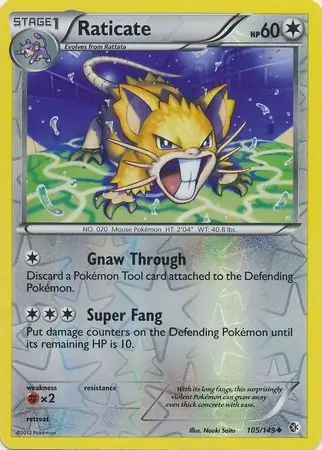 Raticate Reverse Holo 105 Normal