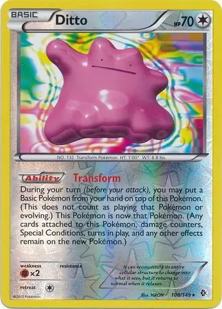 Ditto Reverse Holo 108 Normal