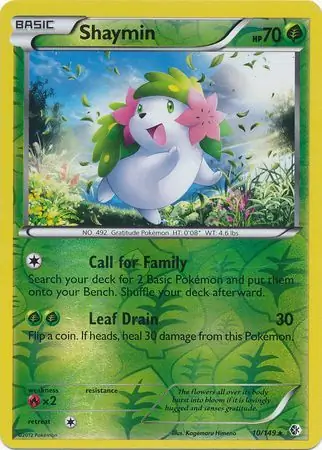 Shaymin Reverse Holo 10 Normal