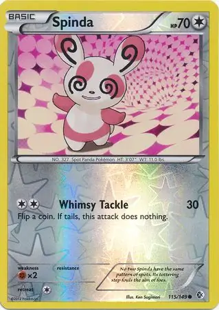Spinda Reverse Holo 115 Normal
