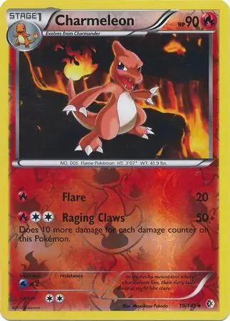 Charmeleon Reverse Holo 19 Normal