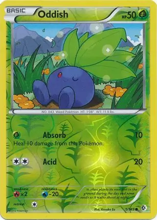 Oddish Reverse Holo 1 Normal