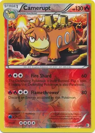 Camerupt Reverse Holo 22 Normal