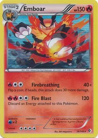 Emboar Reverse Holo 26 Normal