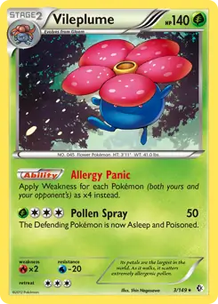 Vileplume Holo 3 Normal