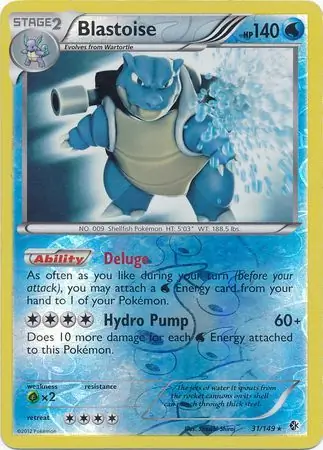 Blastoise Reverse Holo 31 Normal