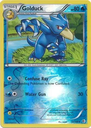 Golduck Reverse Holo 34 Normal