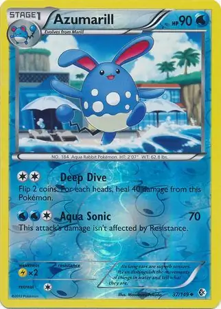 Azumarill Reverse Holo 37