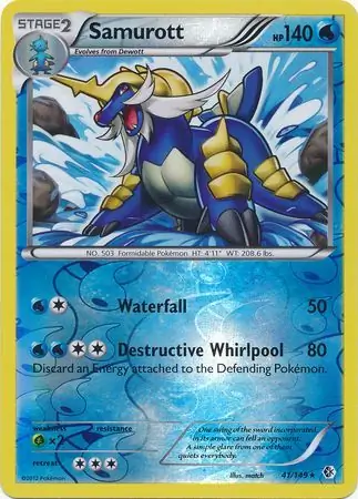 Samurott Reverse Holo 41 Normal