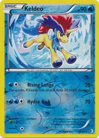 Keldeo Reverse Holo 48 Normal