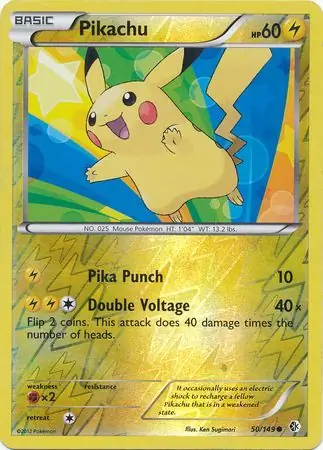 Pikachu Reverse Holo 50 Normal